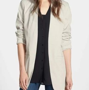 Eileen Fisher Silk Lined Rami Stretch Blazer